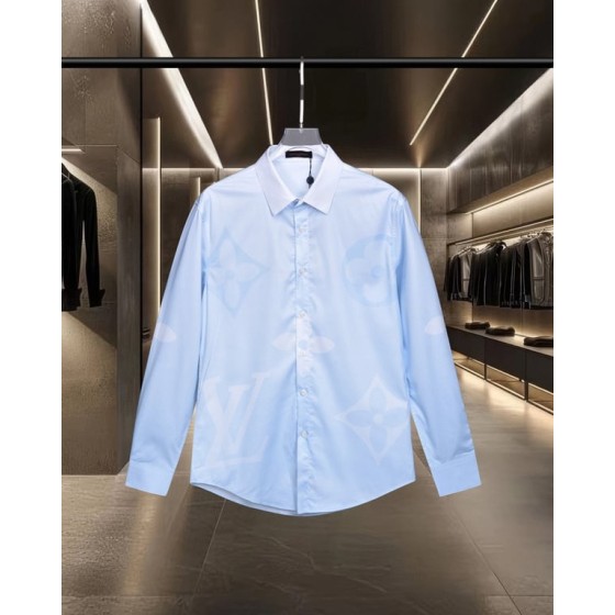 Louis Vuitton gradient monogram digital print long-sleeved shirt